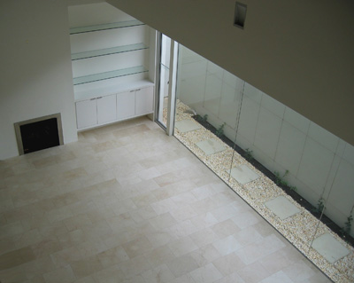 cantilevered built ins' 